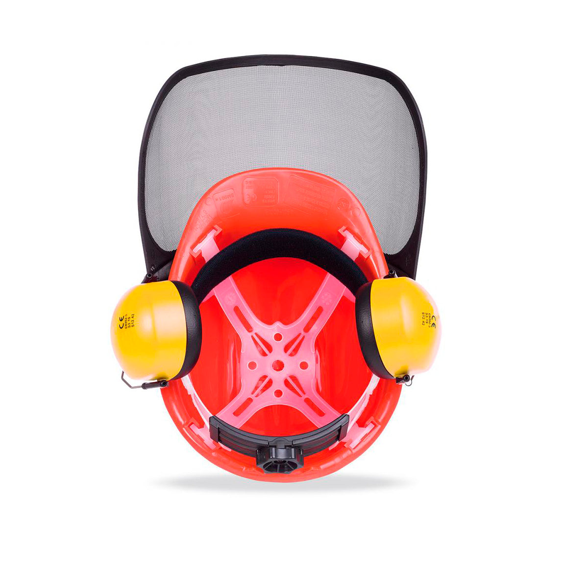 Conjunto de proteção florestal com capacete + viseira de malha + protetores auriculares STEELPRO Marca 2088KFN