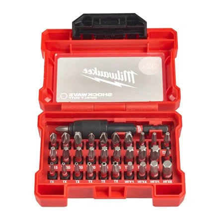 Estojo com 32 pontas SHOCKWAVE Impact Duty da Milwaukee
