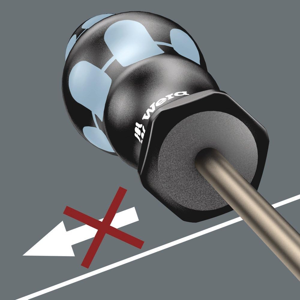 Chave de fendas em aço inoxidável para parafusos com fendas Wera 3334