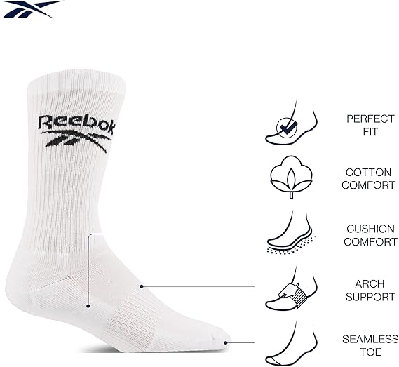 Conjunto de 3 pares de meias Active Core Reebok
