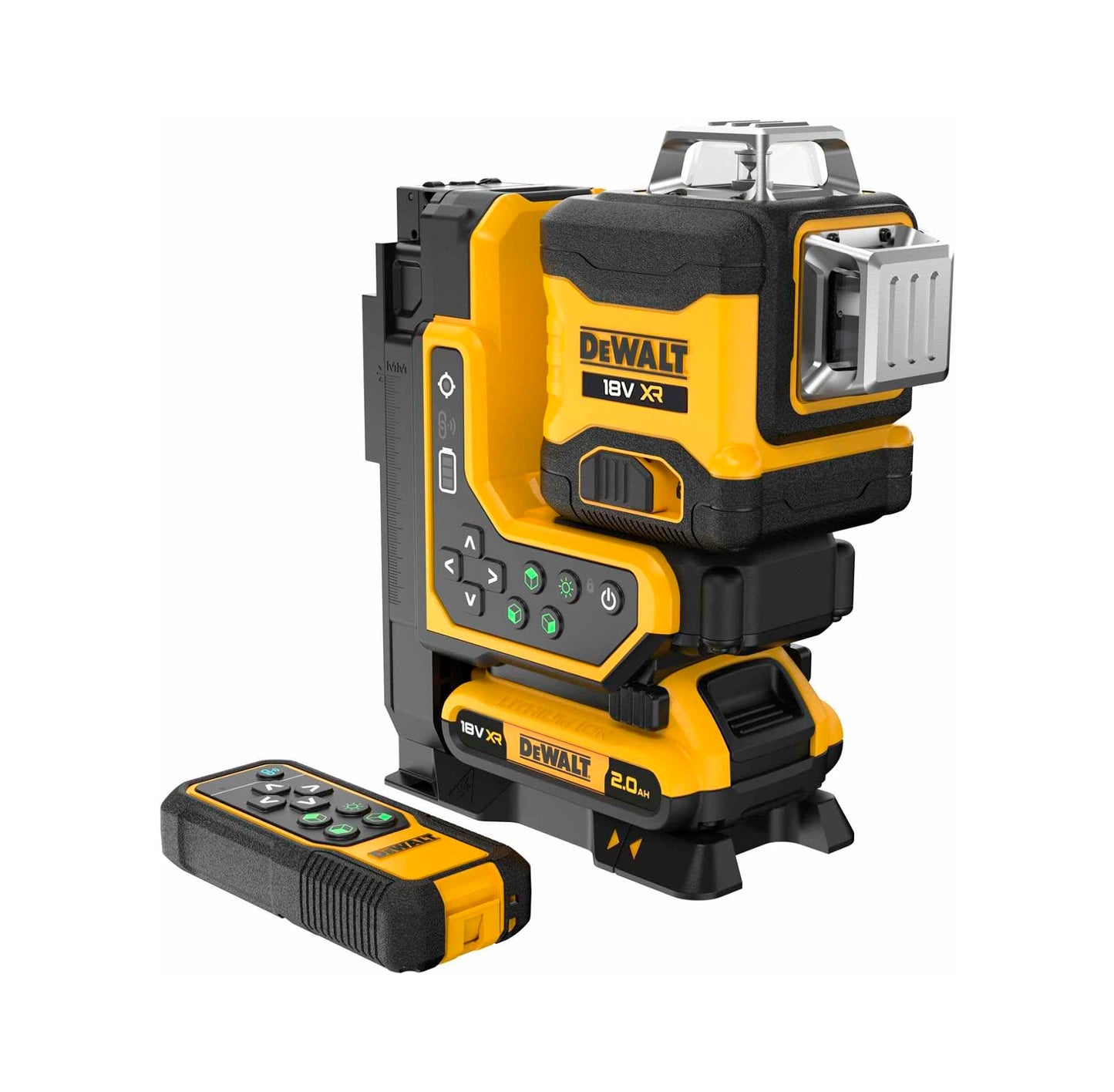 Nível laser autonivelante verde com controle remoto de 3 linhas 360º XR 18V Dewalt DCLE34035B