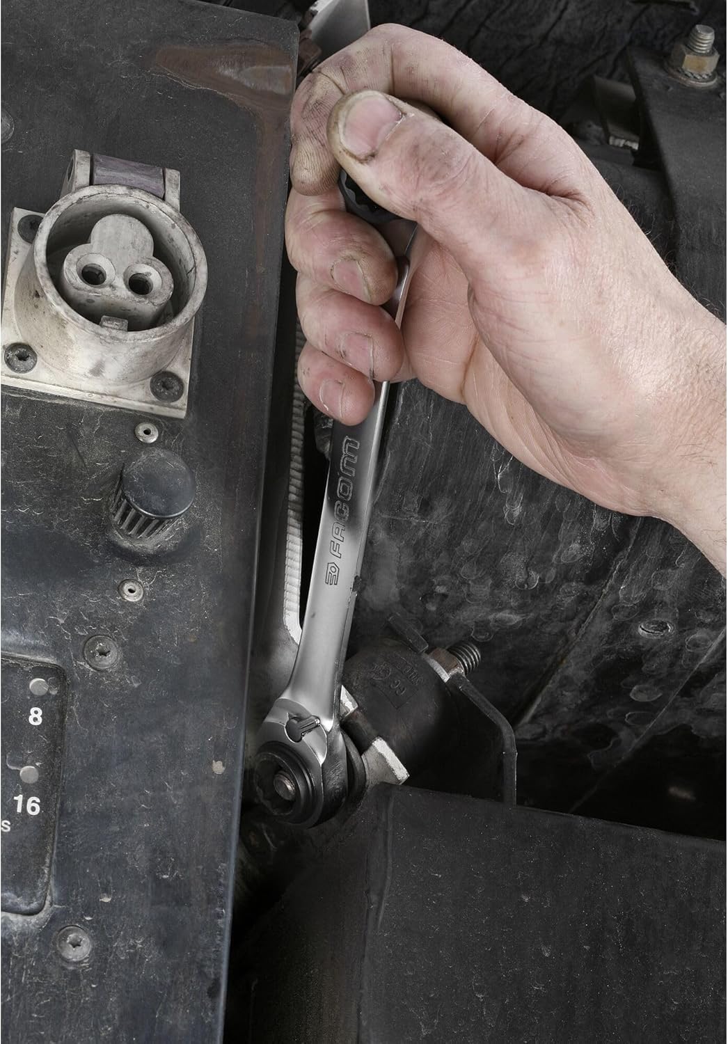 Juego de 2 llaves con trinquete 64C.J2PB Facom