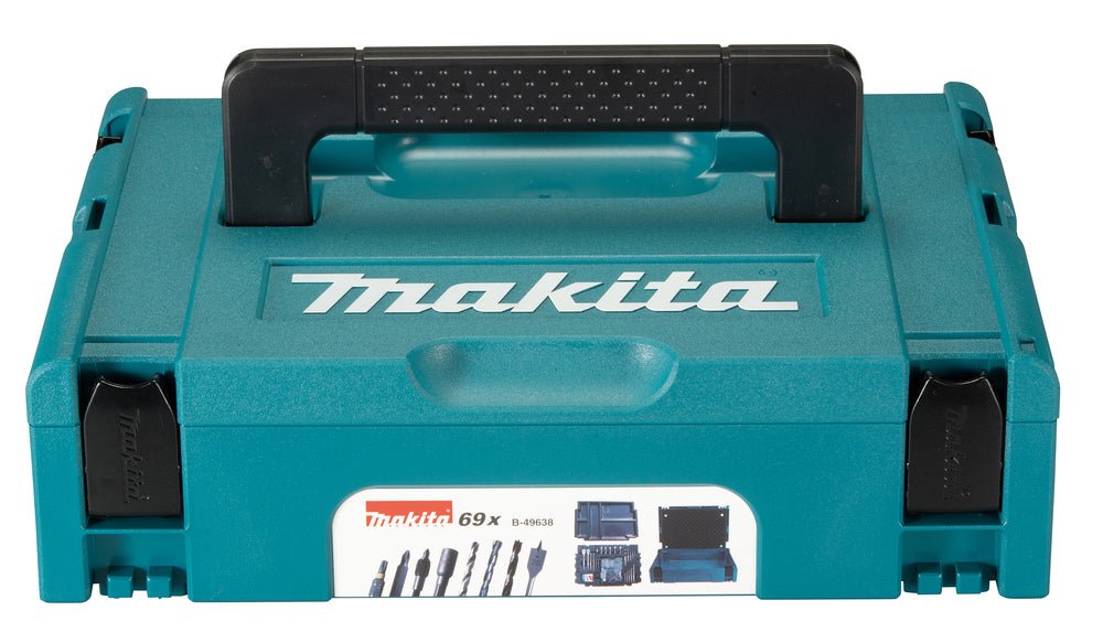Mala de acessórios Makpac 69 peças Makita B-49638