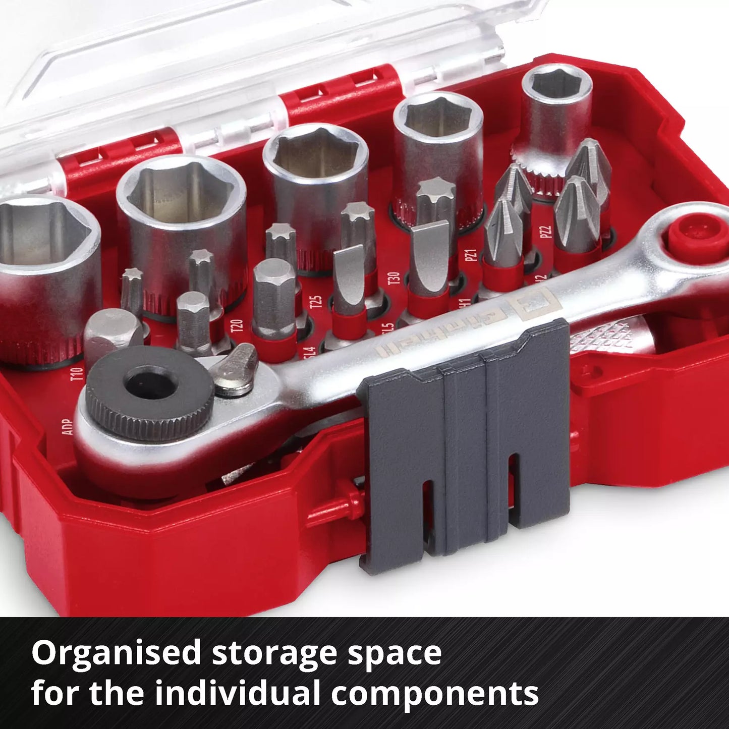 Conjunto de chaves de caixa LS de 21 unidades Einhell XS-CASE 49118683