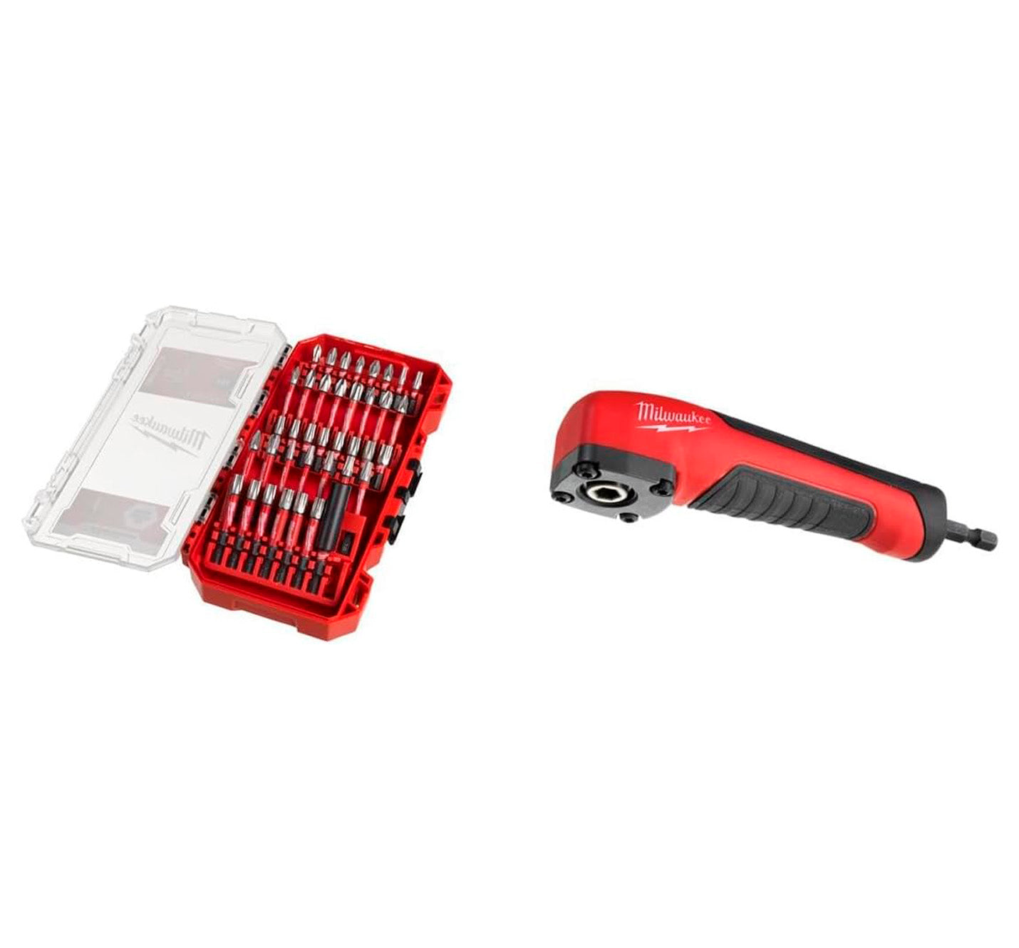 Acoplamento de ângulo reto + conjunto de bits 38pcs Milwaukee