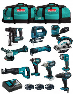 Makita Kit MK1101 com 11 ferramentas + 3 bat + carregador + 2 bolsas MAKITA - 35