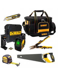 Drywall Kit: DW088CG green laser level + 5 Dewalt tools DEWALT - 1
