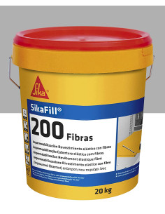 Lata de tinta impermeável Sikafill-200 Fibras 20kg SIKA - 6