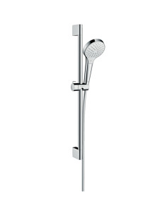 Vario EcoSmart 9l/min shower set with 65cm Croma Select S Chrome/White Hansgrohe shower rail HANSGROHE - 1