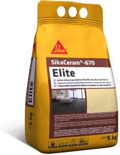 Pasta de argamassa mineral de porcelana Sika SikaCeram-670 Elite 5kg SIKA - 1