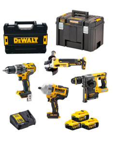 Dewalt Power Kit Hammer + Drill + Grinder + Impact Driver Battery DCK428P3T DEWALT - 1