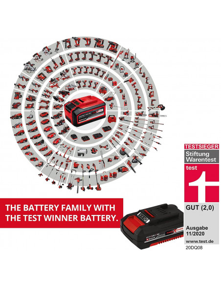 Conjunto de 2 baterias e carregador 18V 3,0Ah Einhell PXC Starter Kit 4512098