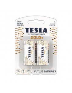 Blister 2 pilhas Tesla C GOLD+ LR14