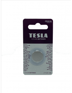Blister 1 pilha de botão  3V Tesla CR2016