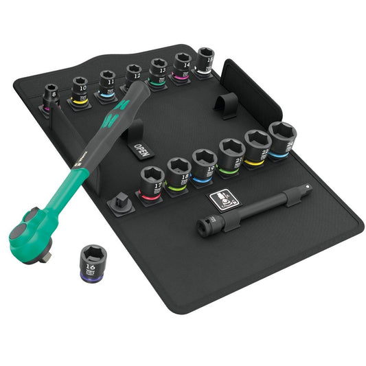 Conjunto de catracas 16pcs Zyclop Comfort Switch Lever com 3/8" Drive 8100 SB 12