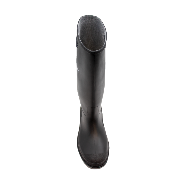 Botas de chuva de PVC de cano alto, pretas, Dunlop 380PP
