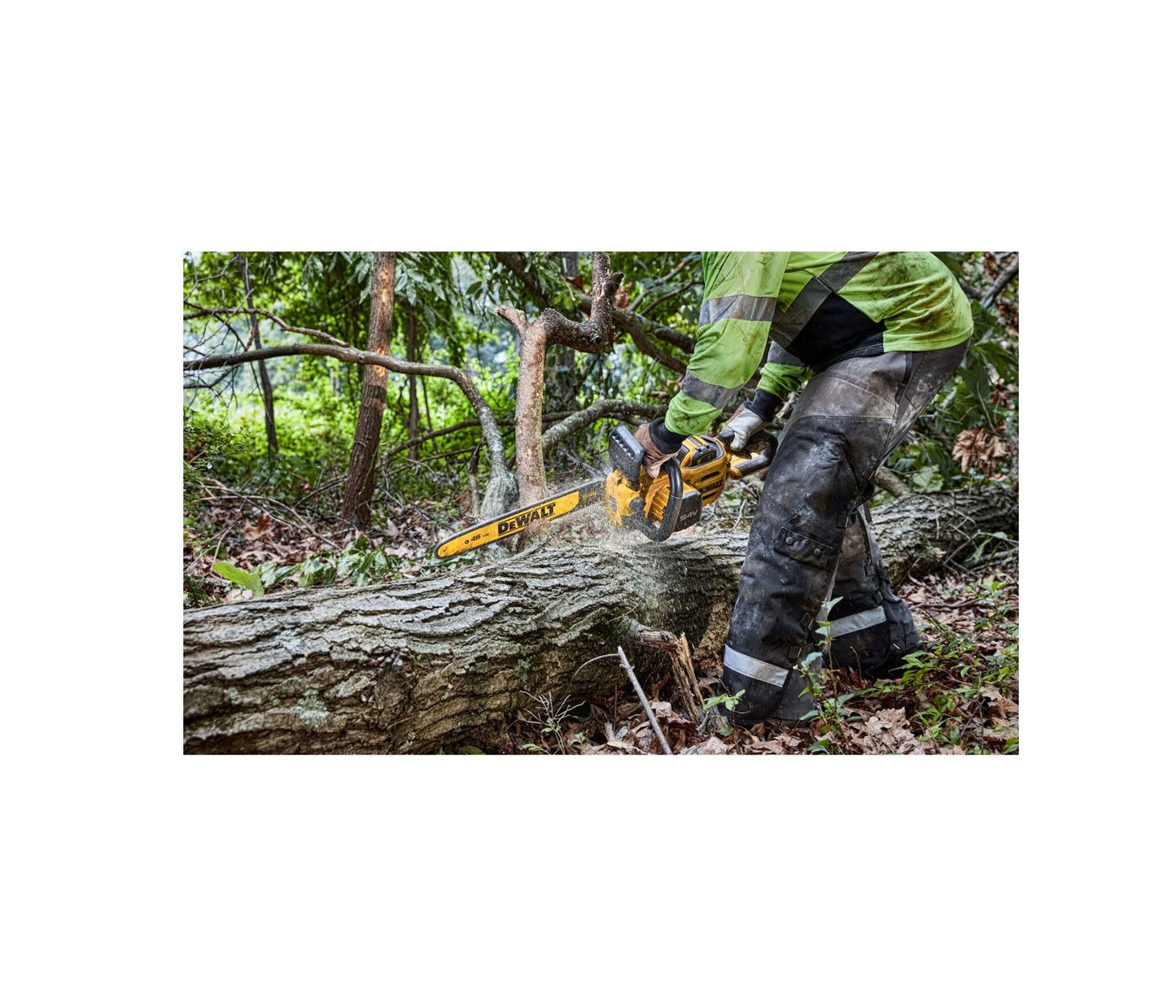 Motosserra de 45 cm + bateria Flexvolt 9Ah + carregador Dewalt DCMCS574X1