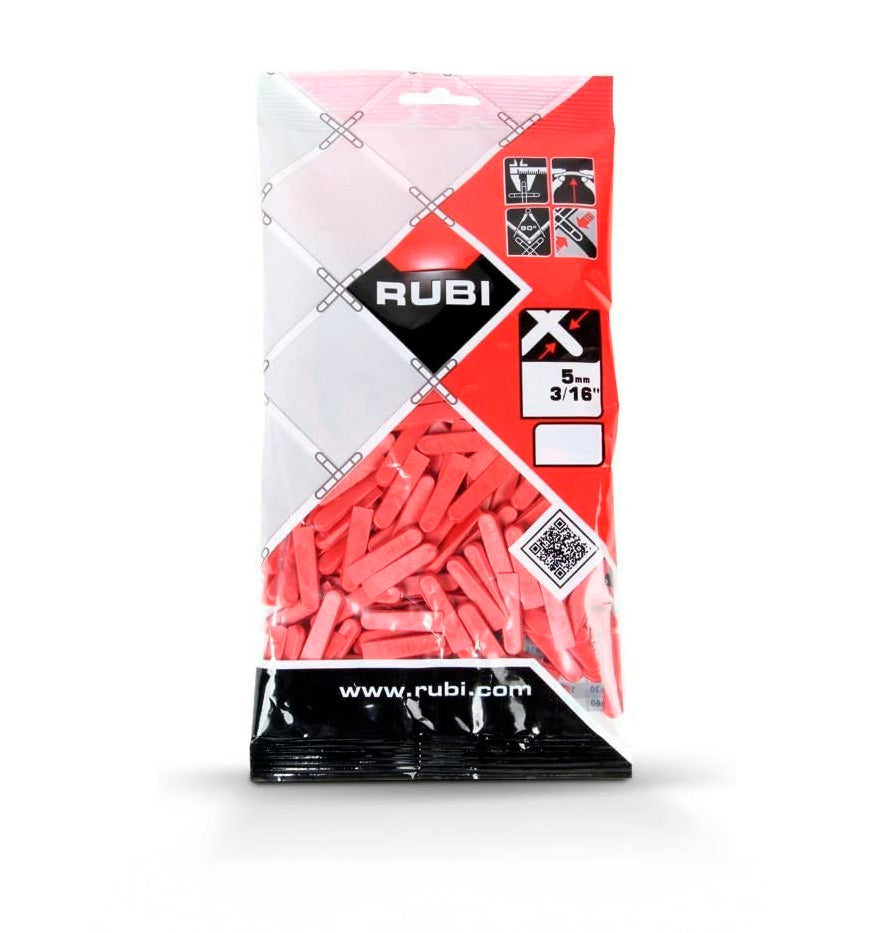 Cunhas para ladrilhos saco de 5 mm 500 unidades. Rubi
