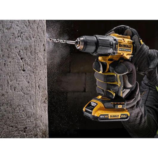 Furadeira de martelo XR 18V Edição limitada 100 anos com 2bat 2Ah + caixa Dewalt DCD100YD2T