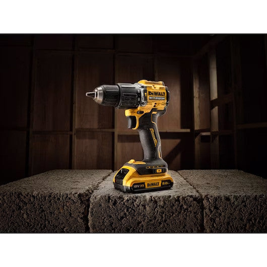 Furadeira de martelo XR 18V Edição limitada 100 anos com 2bat 2Ah + caixa Dewalt DCD100YD2T