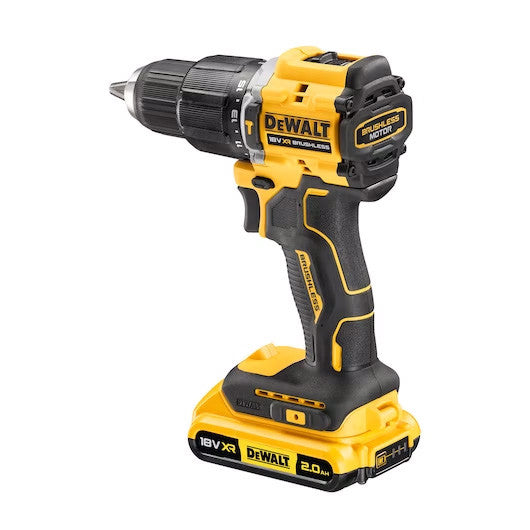 Furadeira de martelo XR 18V Edição limitada 100 anos com 2bat 2Ah + caixa Dewalt DCD100YD2T