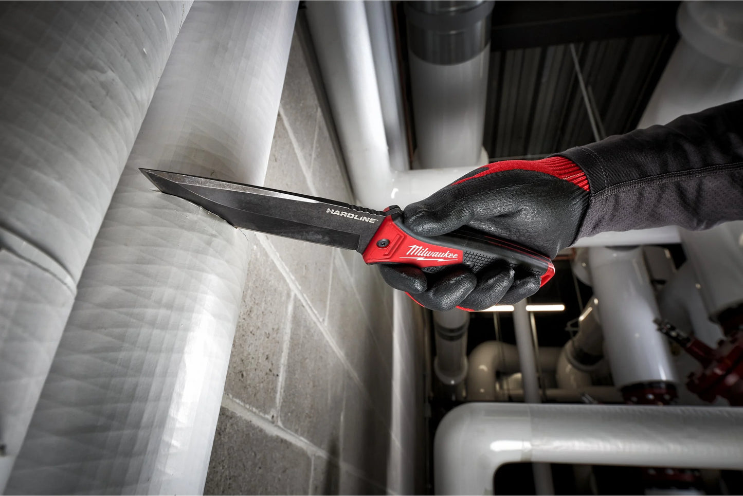 Faca de aço de lâmina fixa AUS-8 127mm Milwaukee