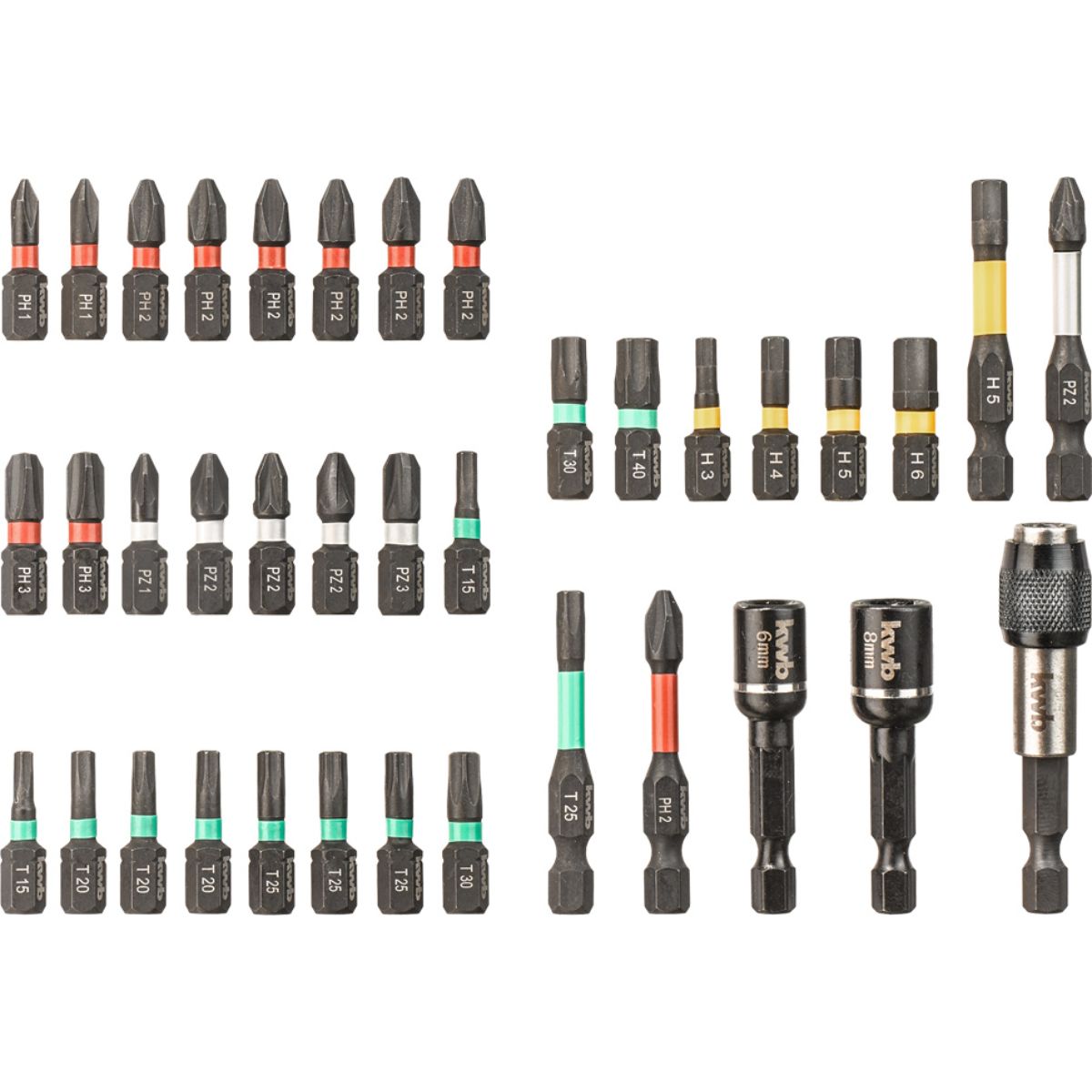 Jogo de bits 37pcs KWB 49109000