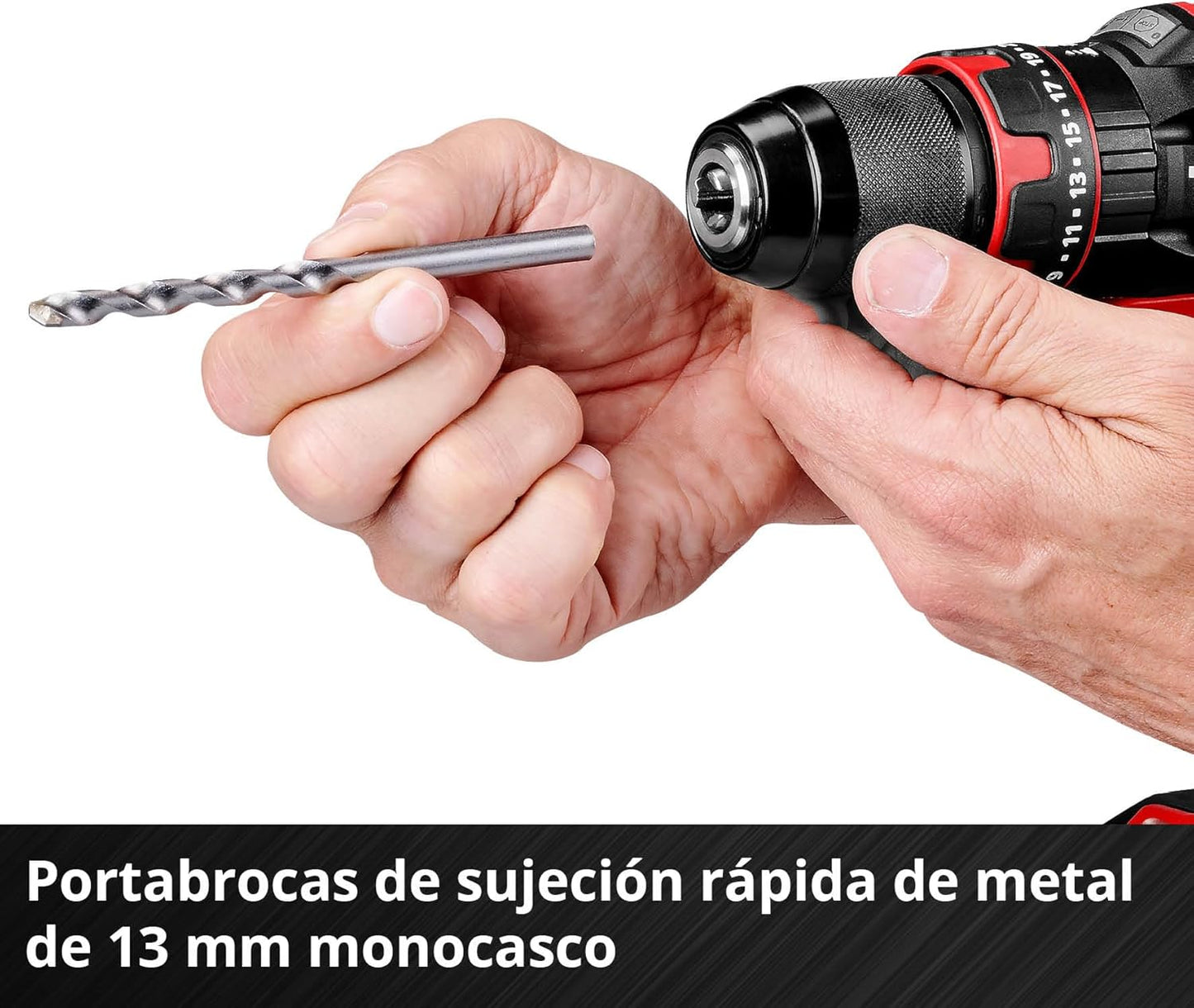 Martelo perfurador sem fio Einhell 18V com 1 baterias 2,5Ah e carregador TE-CD 18/44 Li-i