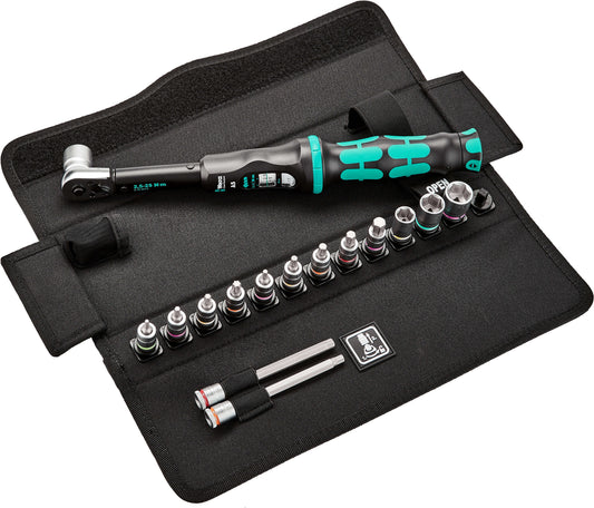 Conjunto de ferramentas de aparafusar para bicicletas 16 peças Wera Bicycle Set Torque 1 ref.004180