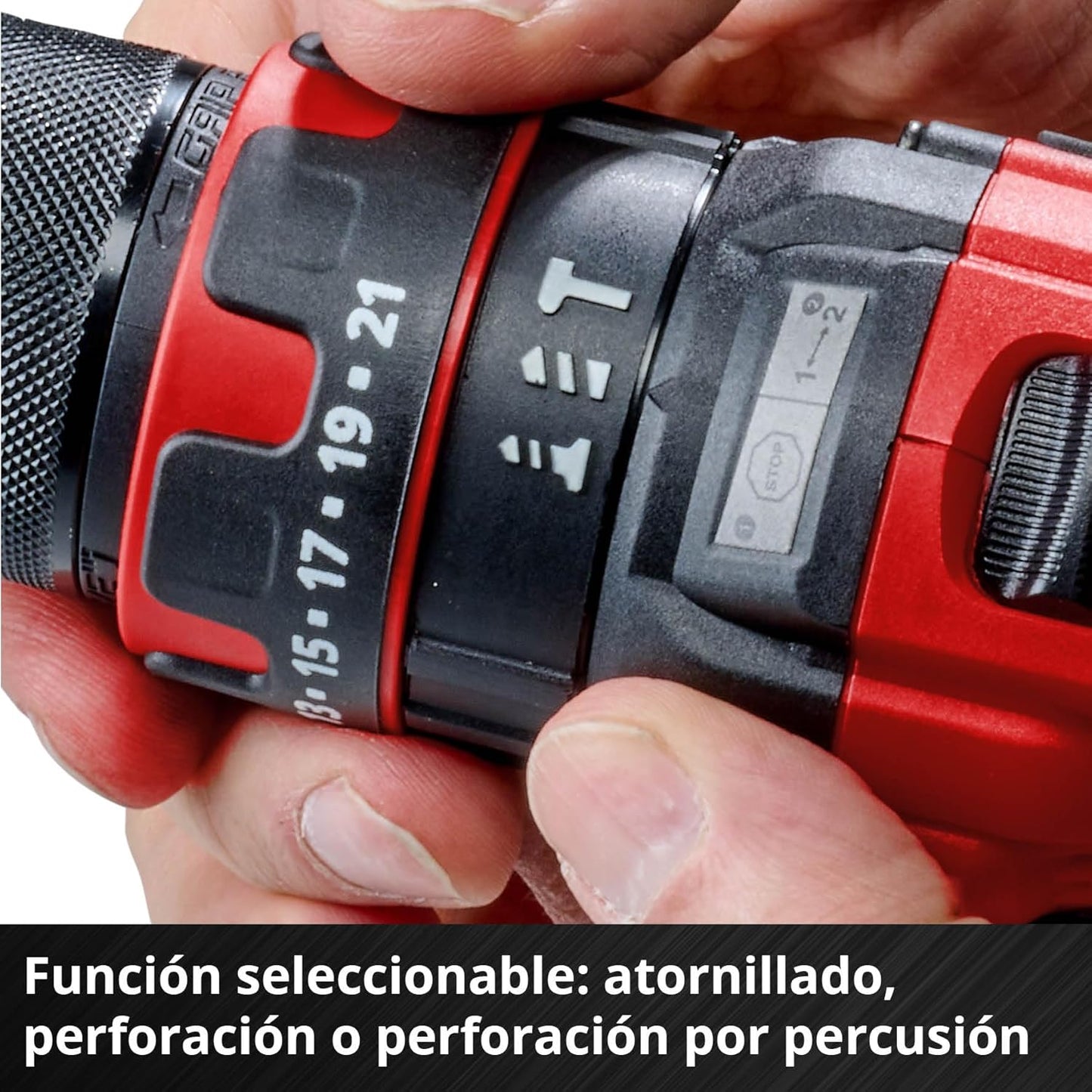 Martelo perfurador sem fio Einhell 18V com 1 baterias 2,5Ah e carregador TE-CD 18/44 Li-i