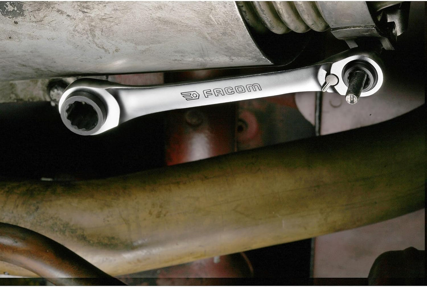 Juego de 2 llaves con trinquete 64C.J2PB Facom