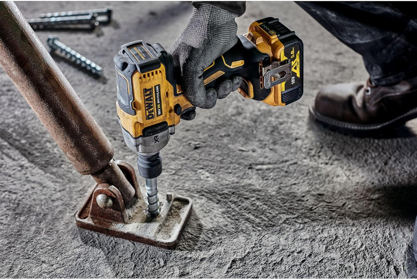 Chave de impacto sem escova XR 18V 1/2 813Nm com estojo de transporte Dewalt DCF891NT