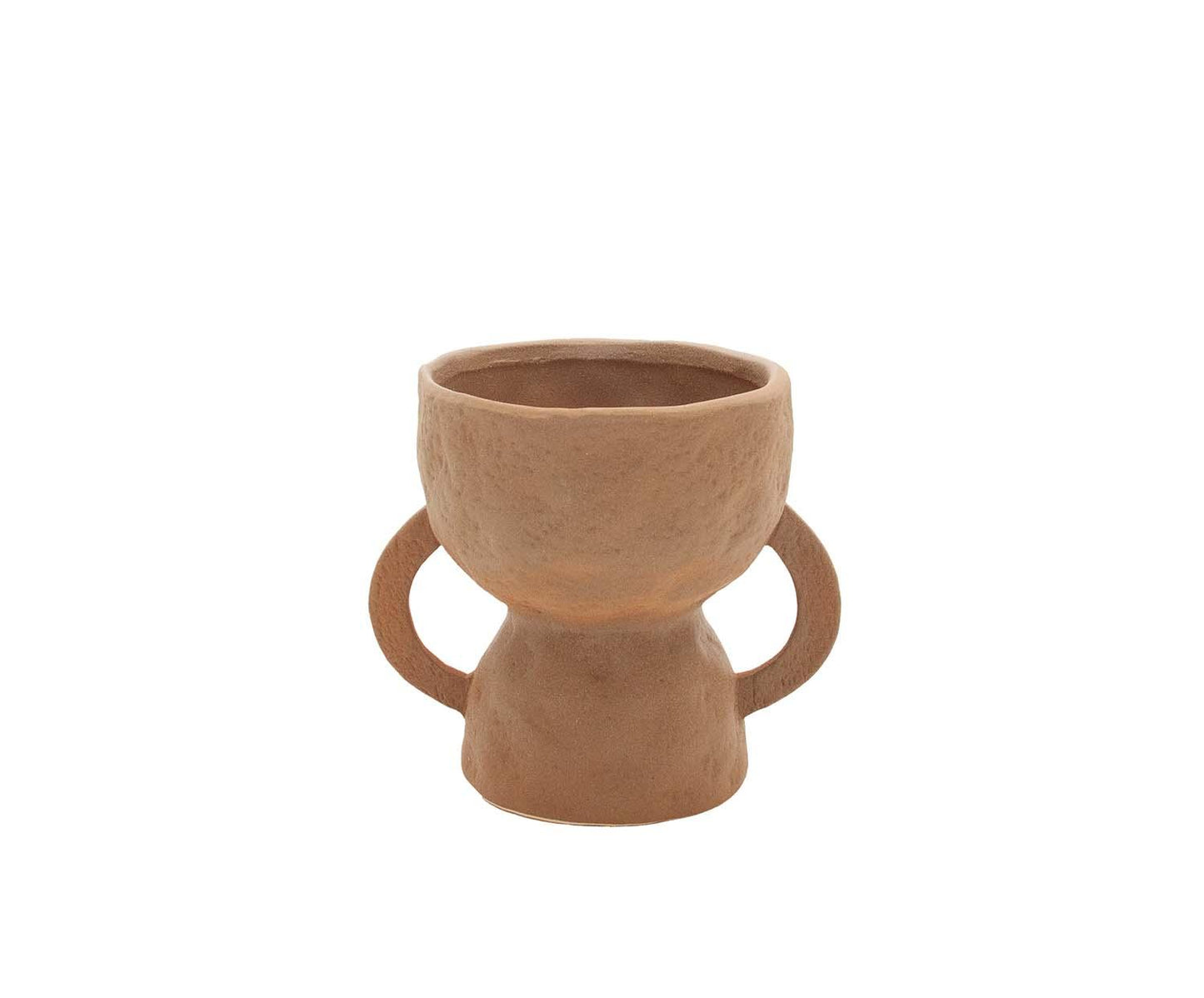 Vaso troféu em cerâmica castanha Migori Andrea House