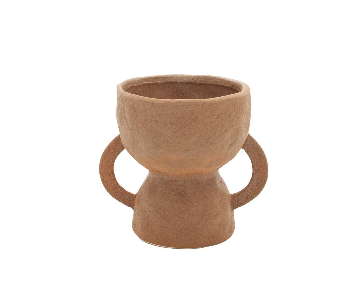 Vaso troféu em cerâmica castanha Migori Andrea House