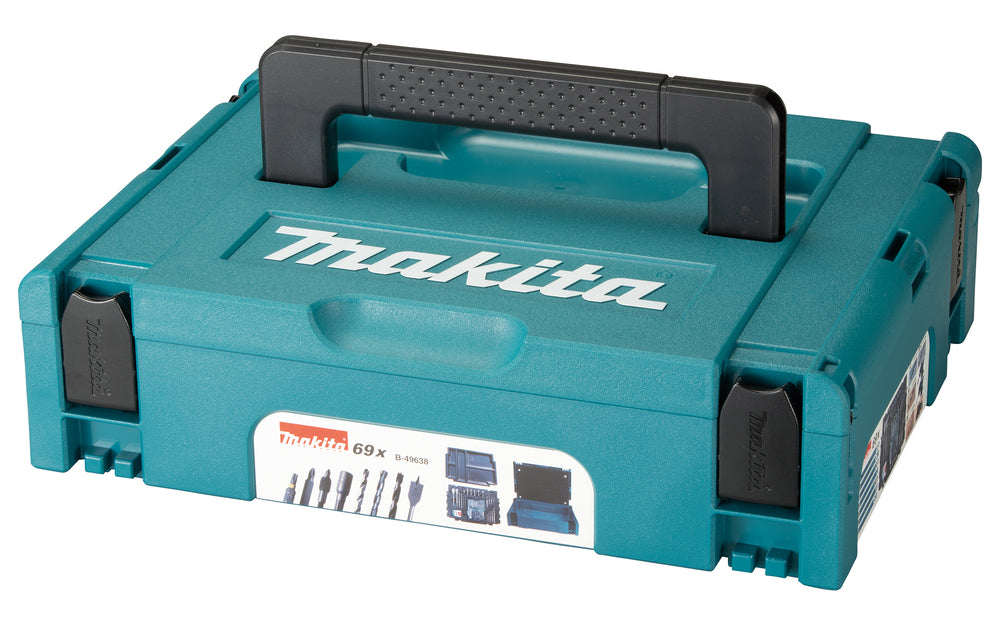 Mala de acessórios Makpac 69 peças Makita B-49638