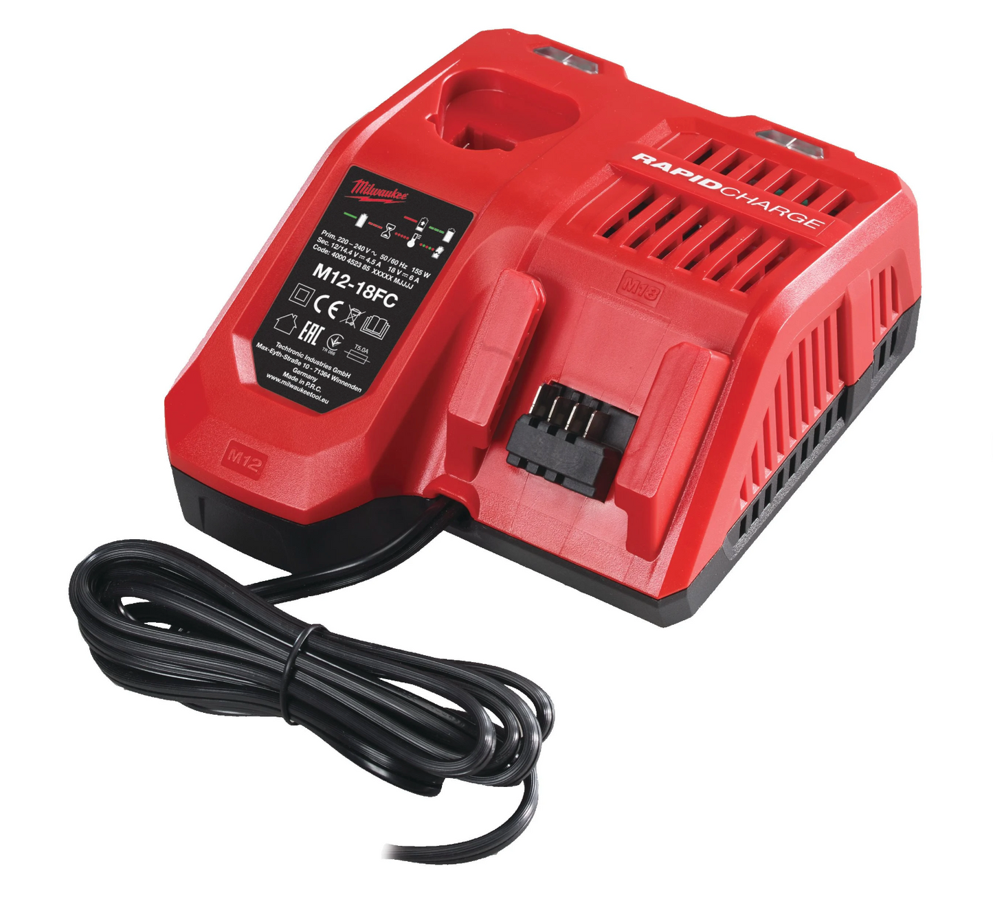 Powerpack Taladro percutor + Amoladora + 2bat 5Ah + Cargador Milwaukee con 2 maletines M18 FPP2E3-502X