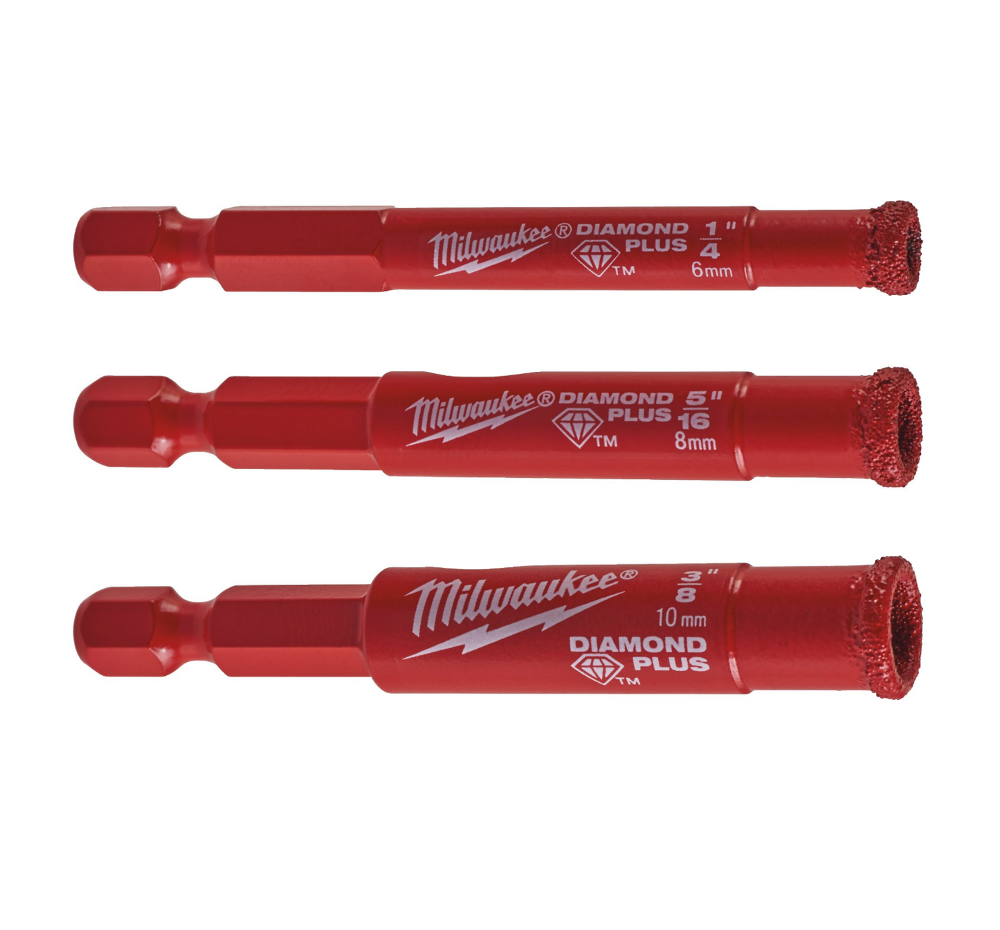 Conjunto de 3 brocas Diamond Max Milwaukee