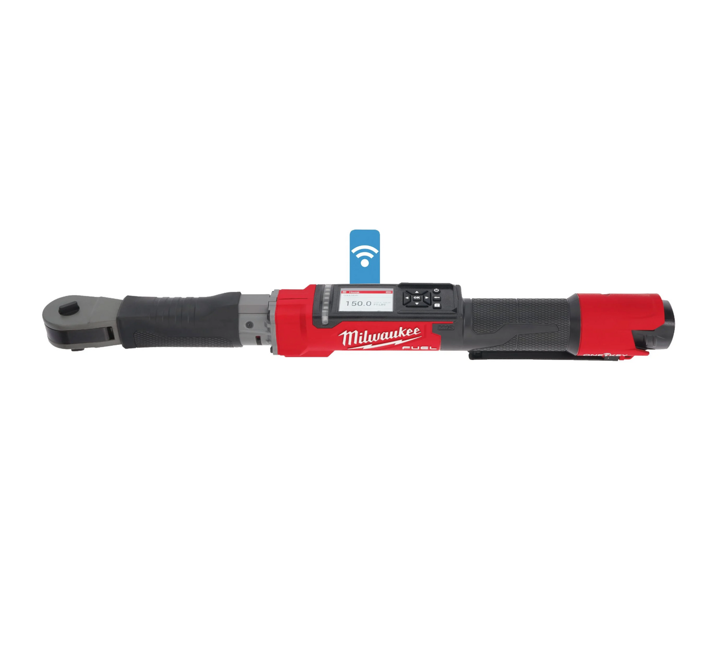 Chave dinamométrica de catraca M12 Fuel One-Key 1/2" com bateria + carregador + mala Milwaukee M12 ONEFTR12-201C
