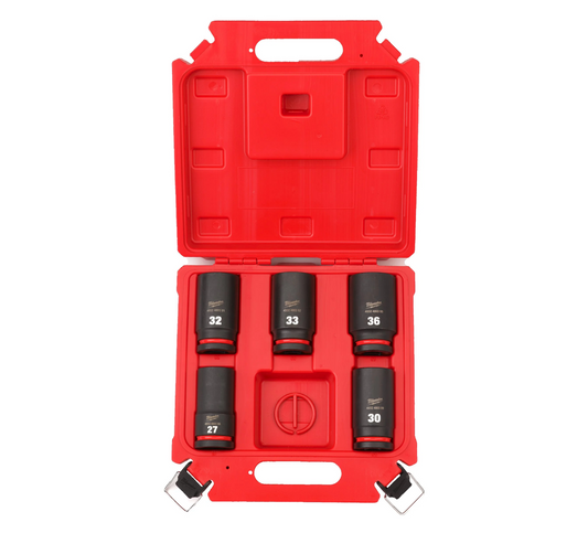 Conjunto de 5 chaves de impacto 3/4” Shockwave Impact Duty Milwaukee