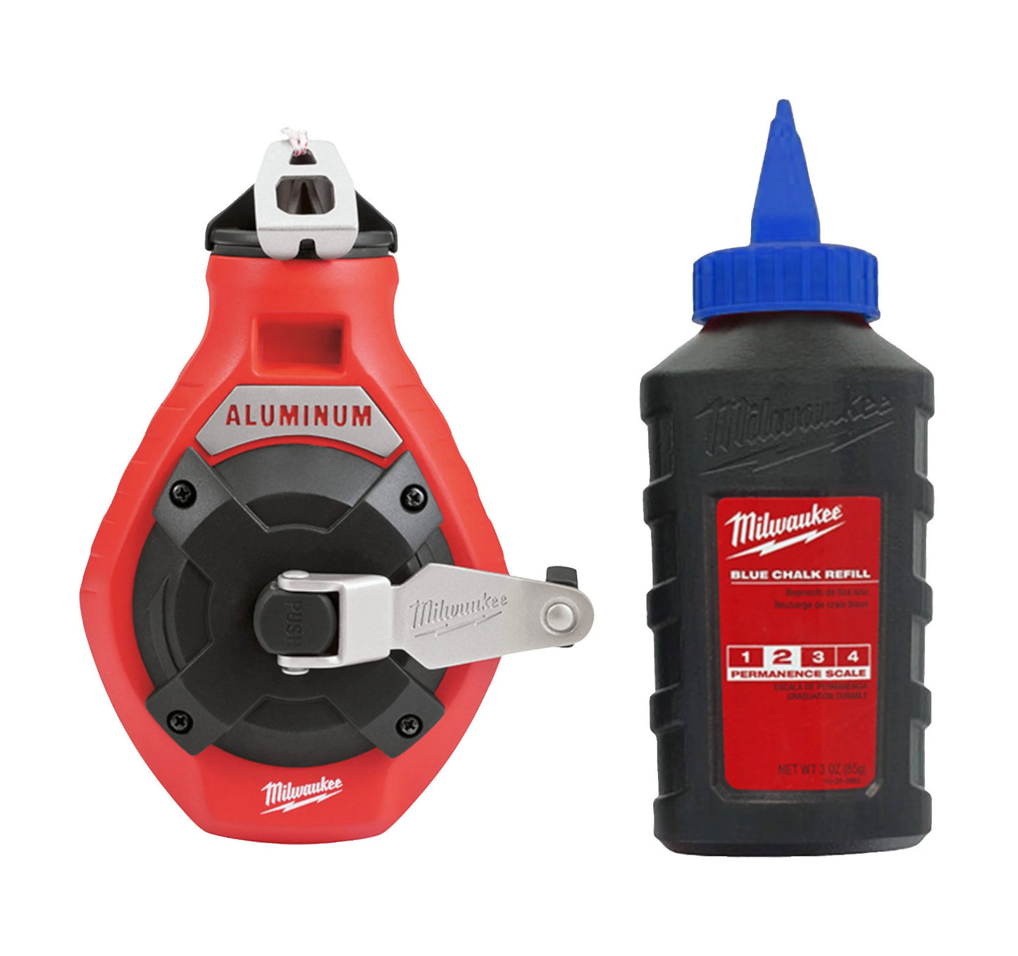 Corda fina de 30 m com giz azul de Milwaukee