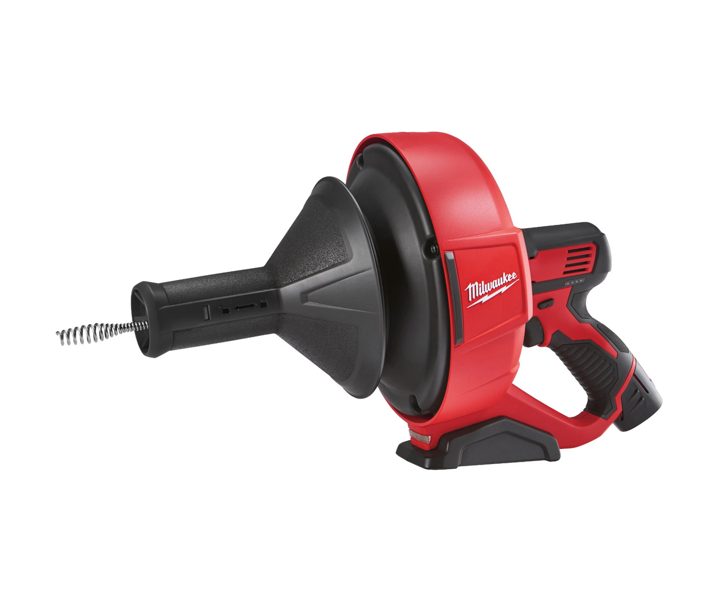 Desentupidor de 8 mm + 2bat 2Ah + carregador + balde de transporte Milwaukee M12 BDC8-202C