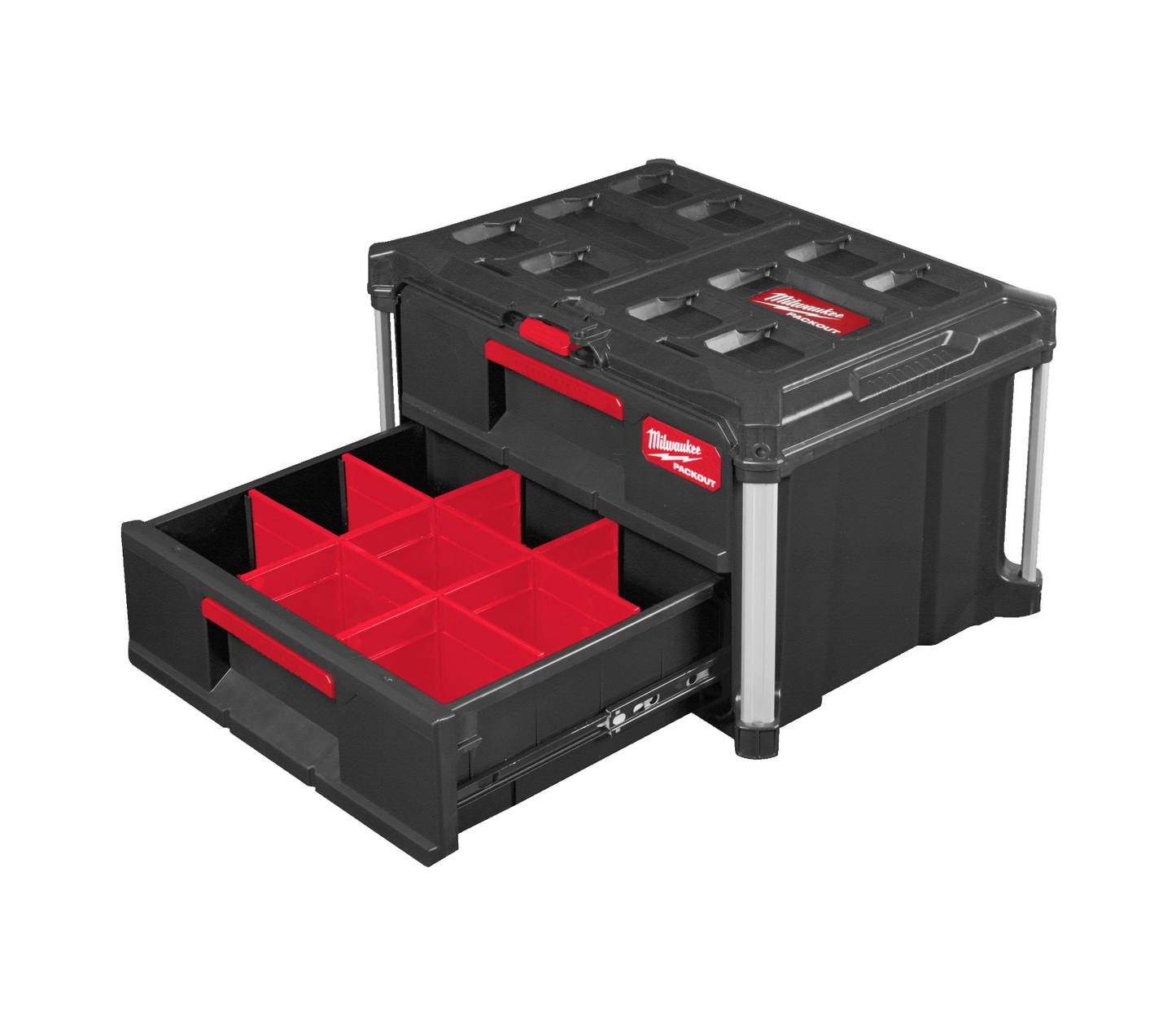 Cómoda Milwaukee PACKOUT com 2 gavetas