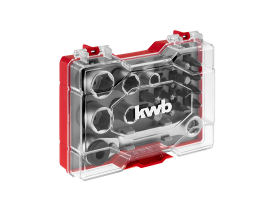 Conjunto de 20 pontas de aparafusar e chaves de impacto KWB 49118584