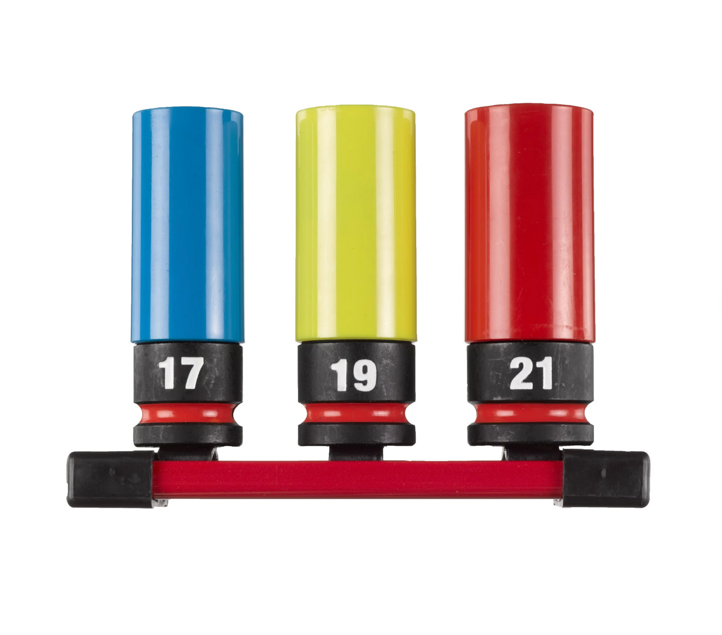 Conjunto de 3 chaves de impacto hexagonais de 1/2" para jantes Milwaukee