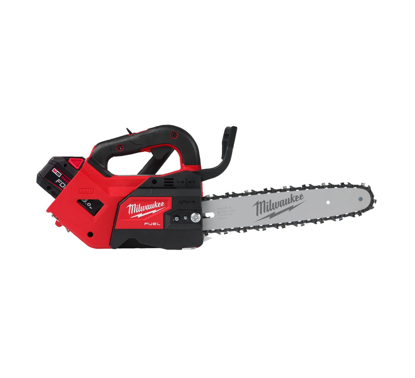 Motosserra de poda M18 30 cm com 2 baterias + carregador Milwaukee M18 FTHCHS30-802