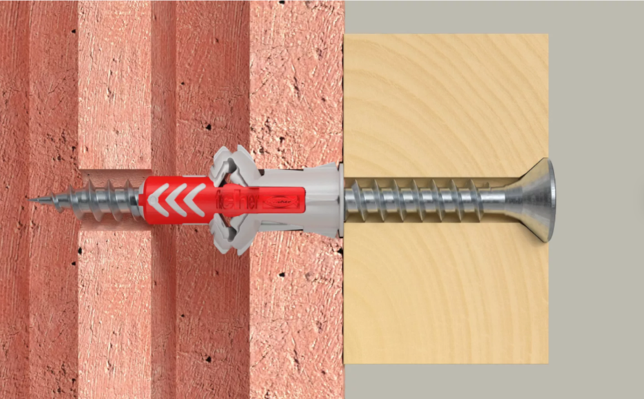 Caixa de buchas Duopower 8x40S + Parafusos Fischer 50 unidades