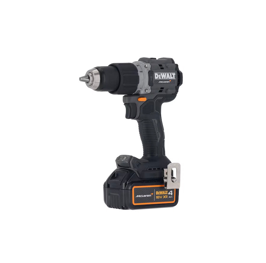 Berbequim de martelo McLaren 18V 90Nm 13mm com 2 baterias de 4Ah + mala Dewalt DCD85MM2T