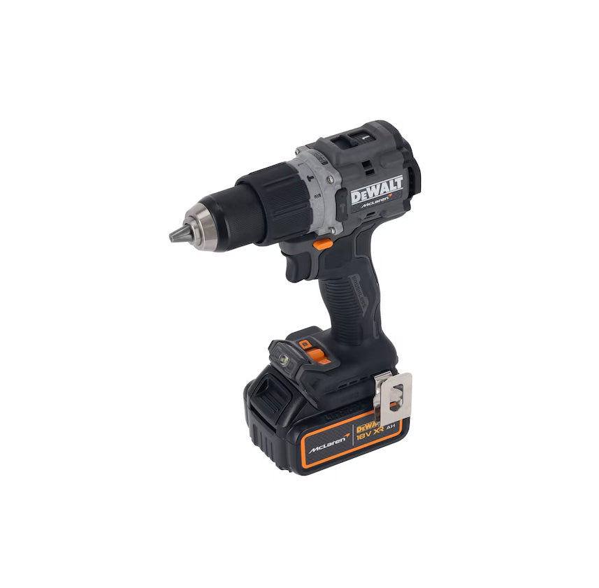 Berbequim de martelo McLaren 18V 90Nm 13mm com 2 baterias de 4Ah + mala Dewalt DCD85MM2T