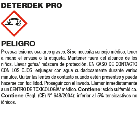 Frasco de detergente Limpeza final de obra Fila DETERDEK PRO