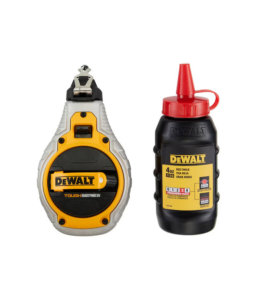 Linha de traço 30 m com giz vermelho Dewalt DWHT48335RC-0